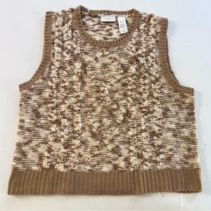 Retro Liz Claiborne Space Dye Sweater Vest